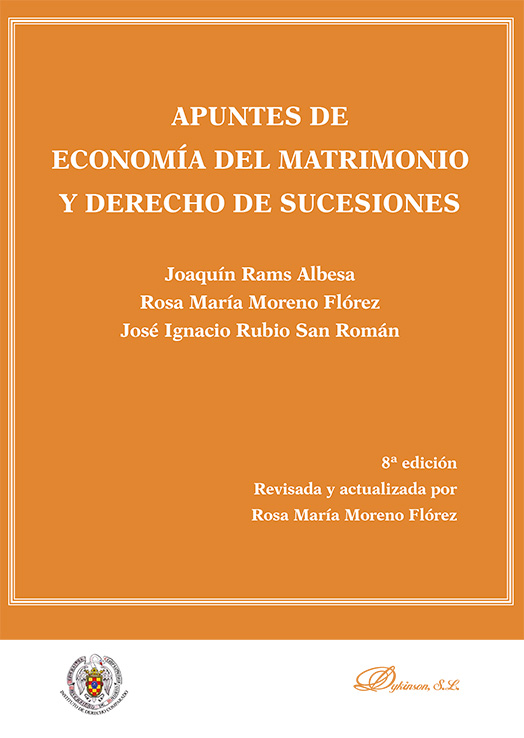 APUNTES DE ECONOMÍA DEL MATRIMONIO Y DERECHO DE SUCESIONES 8ª edic