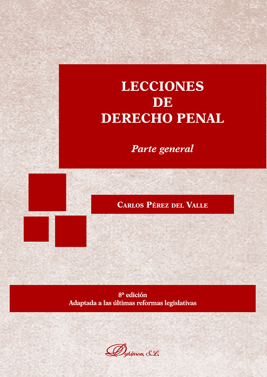 LECCIONES DE DERECHO PENAL. PARTE GENERAL 8ª edic