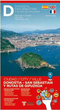 PLANO DE DONOSTIA, SAN SEBASTIAN Y RUTAS DE GIPUZKOA